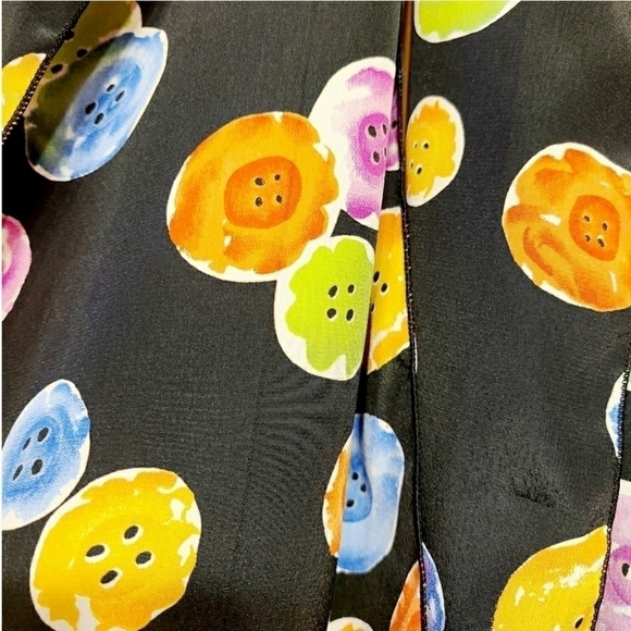 Women's Various Multi-Colored Sewing Buttons Scarf - Picture 2 of 7